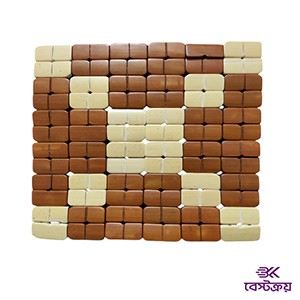 Bamboo made 22 CM Square Wooden Dining Mat Set – Eco-Friendly & Stylish - 3pcs set